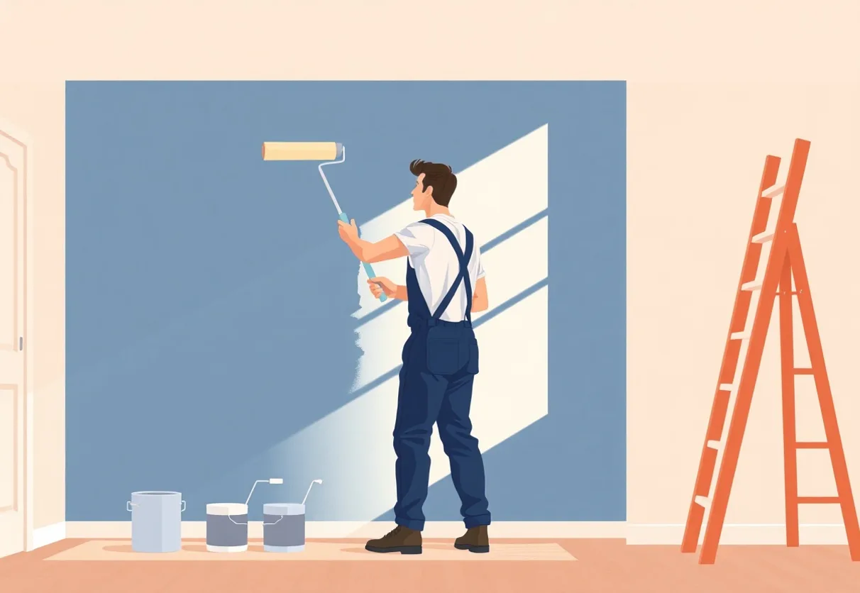 Peintre Firminy 42700 en intervention sur un chantier
